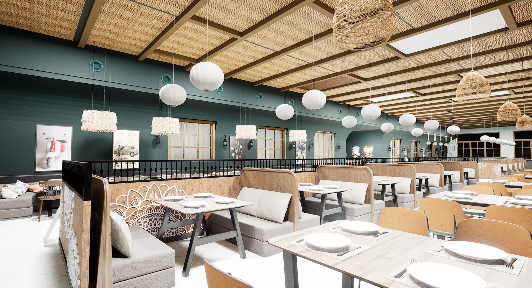 Dining interior, Milan's — design visualisation