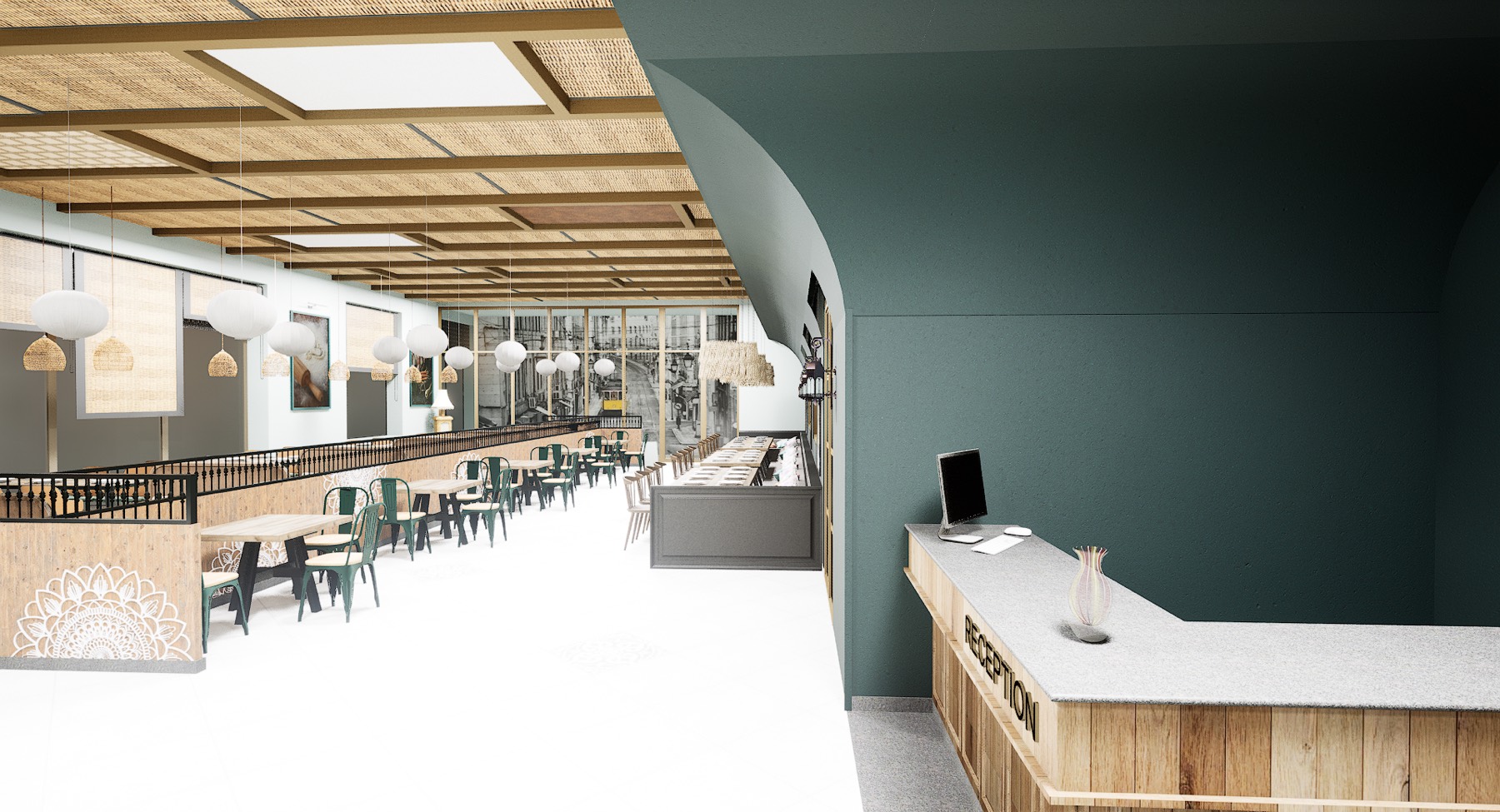 Dining interior, Milan's — design visualisation